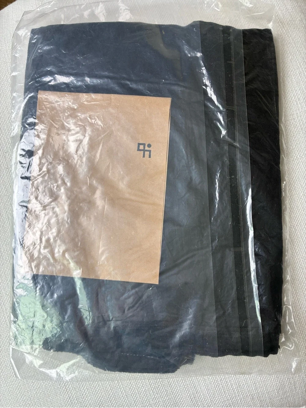 *NWT* Prospective Flow Black Cotton Scarf Shawl 168x60cm Fringed Edge Designer
